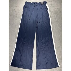 NWT Cotton:On Body Women's Side Striped Pull-On Track Pants Navy/White Size XL